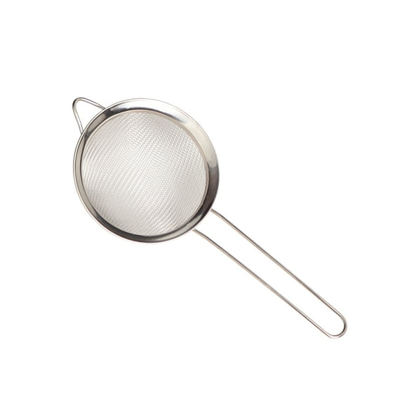 Linyer Farina Sieve Multi-size House Supplies Oil Fried Strainer Baking Accessories Powder Mesh Colander for Soy Milk Tea Coffee Juice 12CM Diagonal