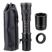 JINTU 420-1600mm f8.3 Manual Telephoto Lens for Canon EOS Rebel T3, T3i, T5, T5i, T6i, T6s, T7, T7I, T8I, SL3, 70D, 80D, 60D 90D,5D, 5D IV, 6D II, 7D II SLR Cameras
