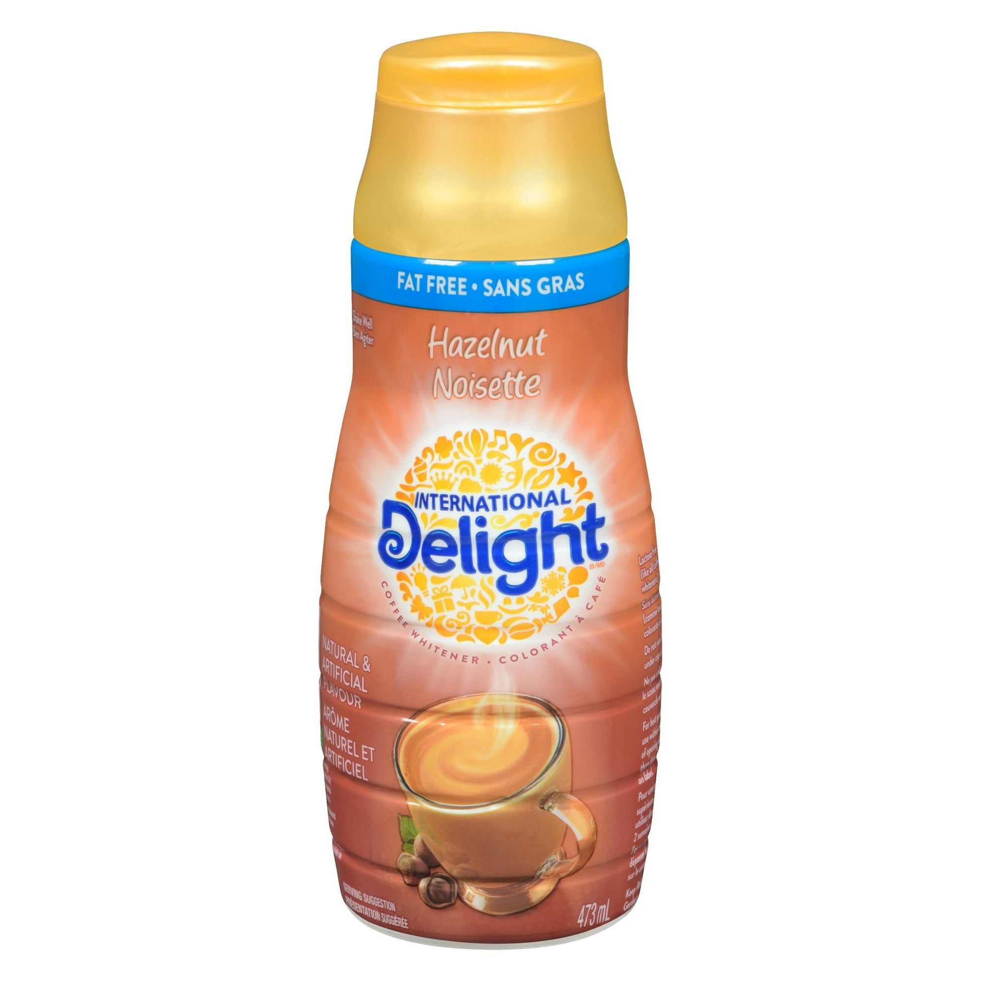 International Delight Crème à Café Sans Gras à la Noisette, 473 ml