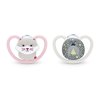 NUK Space Orthodontic Pacifiers, 0-6 Months, 2-Pack