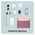 thumbnail image 5 of U Brands Mesh Travel Pouch, 5.75" x 7", Merlot/Pink, 5 of 7
