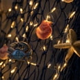 thumbnail image 5 of Fish Net Wall Decor with LED String Lights Nautical Fishing Net Hanging, Beach Themed Decoration for Bedroom Living Room Party, Durable Cloth Net with Warm Glow for Coastal Home Decor, 5 of 7