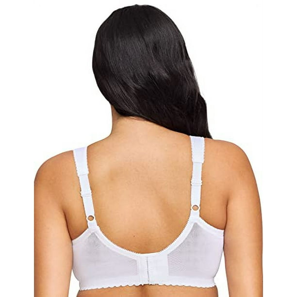 Glamorise Women's Full Figure Plus Size MagicLift Original Wirefree Support  Bra #1000, White, 56B