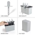 thumbnail image 3 of Moldes para paletas 2 x 4 rejillas Ice Pop Reutilizable Molde para helados Apto para lavavajillas, Soportes duraderos para bandejas de paletas de bricolaje Adepaton 2033746-1, 3 of 9