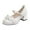 Z01-White, variant on Girls Dress Shoes Princess Shoes Sparkle Toddler High Heels Wedding Party Prom Footwear Cute Flower Mary Jane Pumps for Little Kids