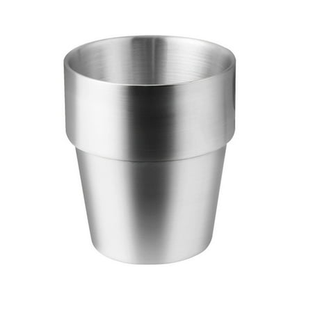 

Stainless Steel Cup 6.3/10.6oz Dual Layers Plain Metal Mug Cup Shatterproof Pint Cold Drinks 6.3/10.6oz 180/300ml Stainless Steel Cup Metal Mug Metal NO. 10 Matte 300ml (8.5x8.5x10cm)