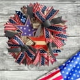 thumbnail image 4 of pdqouc American Flag July 4th Patriotic Wreaths Memorial Day Front Door Red White And Blue Wreaths Independence Day Wreaths Indoor Outdoor Wall Decorations, 4 of 6