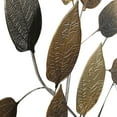 thumbnail image 5 of DecMode Bronze Metal Textured Leaf Wall Decor with Multiple Shades, 5 of 14