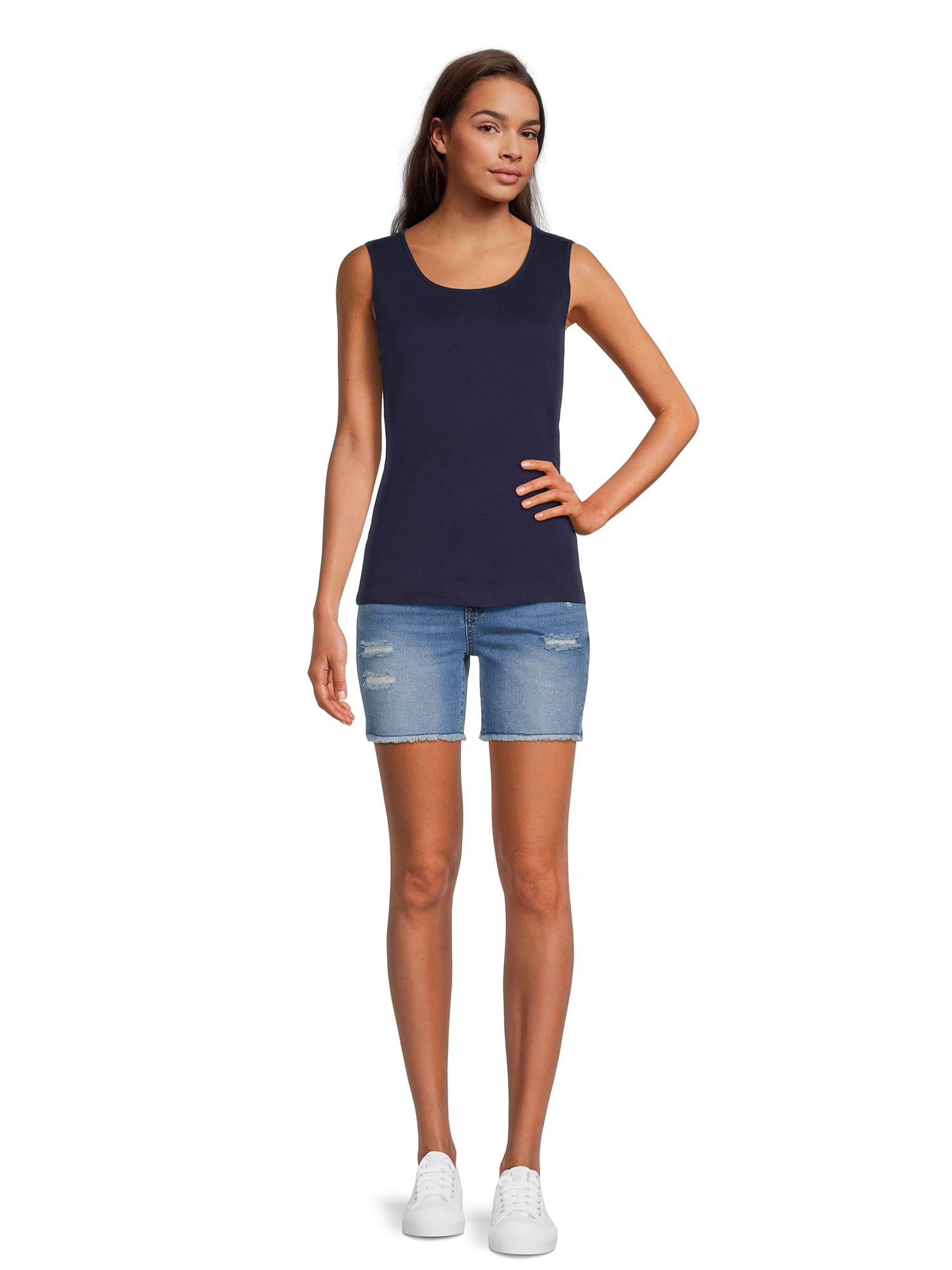 RealSize Women's Rib Muscle Tank Top, Sizes XS-3XL