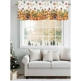 thumbnail image 5 of Pumpkin Flower Valances for Windows Fall Fallen Leaves Chalet Thanksgiving Rod Pocket Curtains Valance Short Window Treatment Drapes for Living Room, Bedroom Bathroom 56"&nbsp;W x 16" L, 5 of 5
