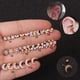 thumbnail image 1 of Pendientes de acero inoxidable con tornillos de doble cara y circonitas, pendientes personalizados y creativos, 1 of 5