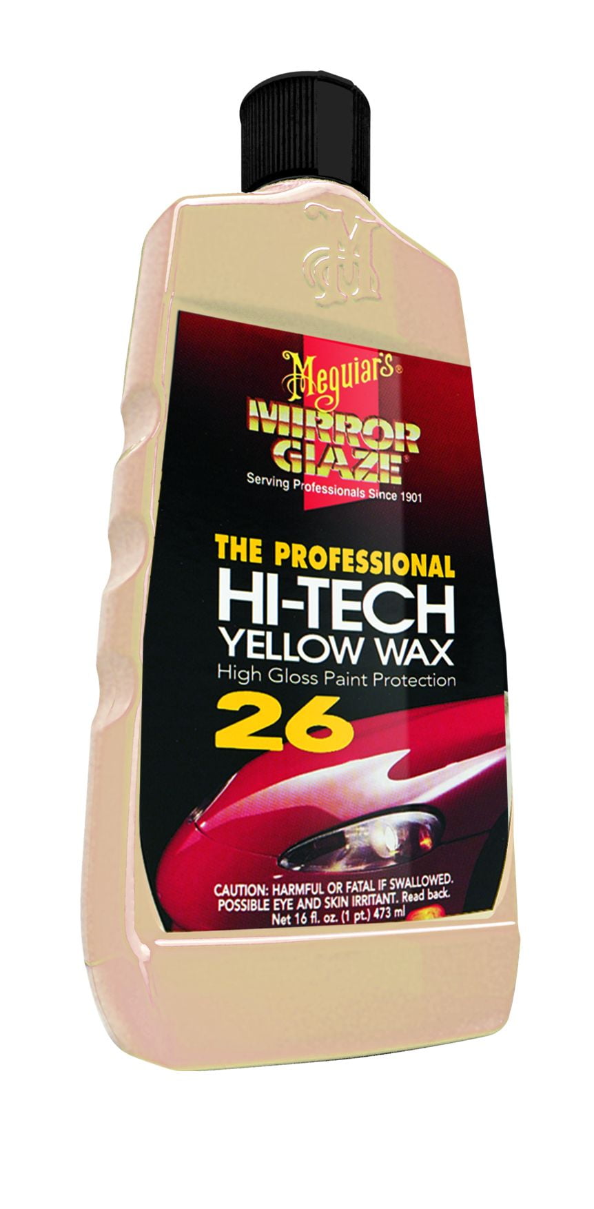 Meguiars M2616 Car Wax Mirror Glaze Yellow Carnauba Wax Blended With Silicones/ Polymers and