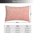 thumbnail image 2 of Fotbe Rose Gold Glitter Funda de Almohada Decorativa Estilo Occidental, Lujo en Algodón, Fundas para Almohadas King, Cojín Estampado para Decoración del Hogar-16"x24", 2 of 6