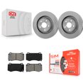 thumbnail image 1 of Transit Auto Front Disc Brake Rotors and Semi-Metallic Pads Kit for Car 2006-2010 Jeep Grand Cherokee SRT8 K8S-100227, 1 of 11