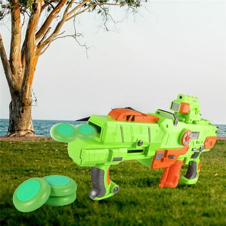 20 PCS Green Soft Flying Disc - Bullet Refill Vortex Blaster Darts Toy Gun Fast Ejection Frisbee for Outdoor Game - Kid Toy Gun