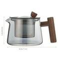 thumbnail image 3 of EeaseCA Glass Teapot Glass Tea Kettle Stovetop Kung Fu Tea Pot Tea Kettle for Home Office(500ml), 3 of 7