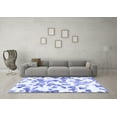 thumbnail image 3 of Ahgly Company Indoor Rectangle Abstract Blue Modern Area Rugs, 5' x 7', 3 of 4