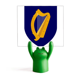 thumbnail image 1 of Irlanda Europa emblema nacional Estante de notas, estante de ranas de animales de dibujos animados, 1 of 3
