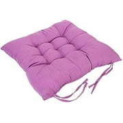 freestylehome Chair Cushion with Ties Dining Room Chairs Seat Non-Slip Seat Mat Cushion Kitchen Non-Slip Seat Mat Pad - Purple