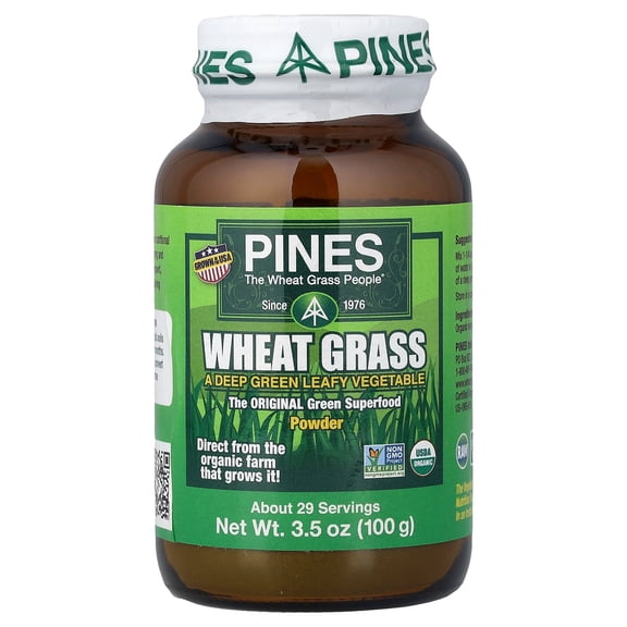 Wheat Grass Powder By Pines - 3.5 Ounces