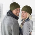 thumbnail image 3 of Reflective Knit Beanie, Unisex Winter Warm Hat with High Visibility, Breathable Acrylic Fabric, Night Running Safety Gear, Adjustable Cold-Weather Accessory, 3 of 6