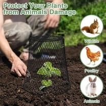 Chicken Wire Cloches Plant Cover,Plant Covers From Animals,Plant Protectors From Animals,Sturdy Garden Wire Cloche Plant Protector,Metal Protective Cage for Garden Plants,Strawberries and Seedlings