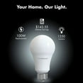 thumbnail image 4 of Viribright 100-Watt Equivalent A19 E26 General Purpose LED Light Bulb, 2700K Soft White (12-Pack), 4 of 12
