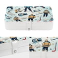 thumbnail image 4 of Ice Hockey Elegant PU Leather Jewelry Box Organizer with Removable Compartment, Portable Jewelry Display & Bracelet Holder, 4 of 6