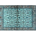thumbnail image 1 of Ahgly Company Indoor Rectangle Persian Light Blue Traditional Area Rugs, 4' x 6', 1 of 4