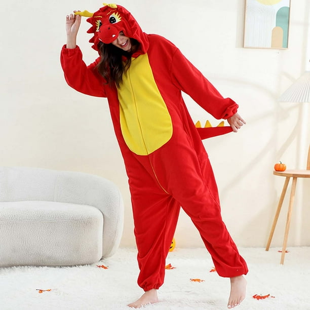 Mono para hombre y mujer, conjunto para padres e hijos, pijama con cremallera, blusa para mujer