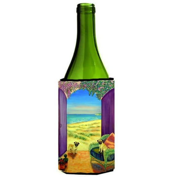 Pug Wine bottle sleeve Hugger - 24 oz.