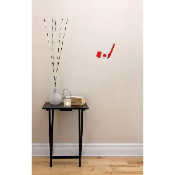 Custom Decals - Prices Reduced Vinyl Wall Sticker : Canada Hockey Puck stick Sport Bedroom Bathroom Living Room Mural : 40 X60" -