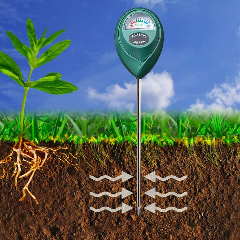 Hathdia Soil Moisture Meter,Plant Hygrometer Moisture Sensor Plant Water  Monitor for Potted Plants,Garden,Farm, Lawn(No Battery Needed)