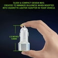 thumbnail image 4 of Cellet Car Charger for Motorola Moto G 5G 2024 - 30W High Powered Dual Port (USB-C PD and USB-A) Auto Power Adapter with Type-C to USB Cable - Silver/White, 4 of 9