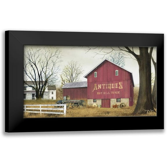 Jacobs, Billy 14x9 Black Modern Framed Museum Art Print Titled - Antique Barn