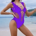 thumbnail image 6 of Women's Cut Out Fishnet Teddy Lingerie Mesh One Piece Bodysuit, 6 of 6