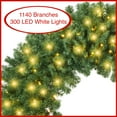 thumbnail image 2 of Casafield 60 Inch Pre-Lit Artificial Christmas Wreath with LED Lights Indoor/Outdoor Holiday Décor, 2 of 7