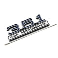 thumbnail image 5 of 1pc 351 5.8 Liter Engine High Performance Emblem Badge 3D Decals Stickers Cars Trucks (Chrome Black), 5 of 5