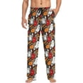 thumbnail image 4 of HPINK-T Mens Sleep Pajama Pants Set Bottoms Cute Scary Halloween Ghost Fleece Lounge Sleepwear PJs S, 4 of 7