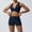 Navy, variant on Top-kevin Workout Sets for Women 2 Piece Twist Front Halter Sports Bras High Waist Biker Shorts Exercise Gym Yoga Outfit