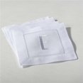 thumbnail image 1 of SARO 023E.W6S Lettre Monogrammée E Coaster Blanc - Lot de 4, 1 of 1