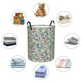 thumbnail image 6 of Balery Rose Flowers Round Laundry Basket with Handles Waterproof Freestanding Laundry Hamper for Clothes Toys in the Dorm and Family-Small, 6 of 8