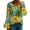 Multicolor 2, variant on MEICHEN Womens Spring Fall Tops V Neck Long Sleeve Graphic Print Tops Casual Loose Colorful Blouse
