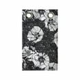 thumbnail image 1 of Sketch Hanging Pocket Organizer, Composition of a Detailed Art of Poppy Flowers on a Spotted Background, Printed Polyester Storage Bag with Pockets, 9" x 16", Charcoal Grey White, 1 of 2