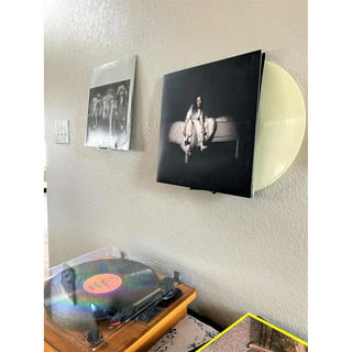  Minimalist Vinyl Record Album Wall Mount Display- 6-Pack, No  Wall Damage so Perfect for Apartments, Dorms, & Office