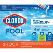 Clorox Pool&Spa Shock XTRABLUE Plus, Kills Bacteria & Algae in Swimming Pools, Swim-Ready in 15 Minutes, (12-Pack)