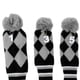 thumbnail image 3 of Juego de 3 fundas tejidas Cola Pom Pom Headcover para palos de golf Driver Wood Fairway gris, 3 of 8