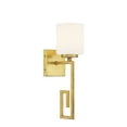 thumbnail image 4 of True Gold One Light Wall Sconce from the Quatrain Collection, 4 of 5