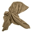 thumbnail image 6 of Weikingp Bandanas for Women Cancer Head Hat Cap Ethnic Bohemian Pre Tied Braid Hair Cover Wrap Turban Headwear Hat Head Scarf Headbands for Women Hair Ties (Clearance) Khaki Polyester,Spandex, 6 of 6
