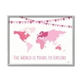 thumbnail image 2 of Stupell Industries World Is Yours to Explore Motivational World Map,24 x 30,Designed by Martina Pavlova, 2 of 3